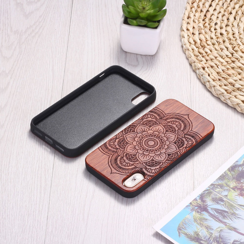 Mandala stick wood tpu phone case Mandala stick wood tpu phone case